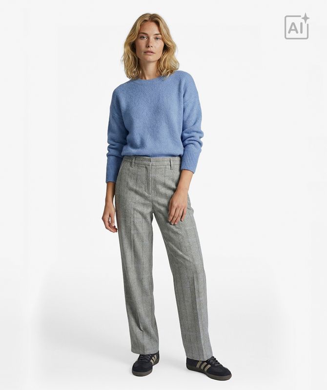 Esqualo Sweater round neck Dark Sky Blue W26.18701
