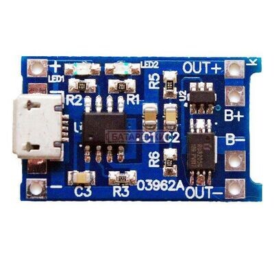 HW-107 TP4056 4056 5V 1A Micro USB 18650 battery charger