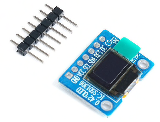 0.42 Inch White OLED Display Screen LCD Module IIC/SPI Interface SSD1306 72*40 0.42”