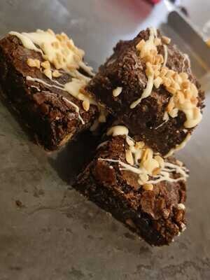 Hazelnut and chocolate brownies