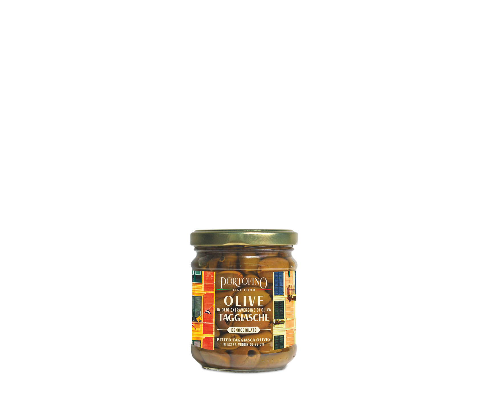 OLIVE TAGGIASCHE snocciolate in Olio Extravergine di Oliva 180g