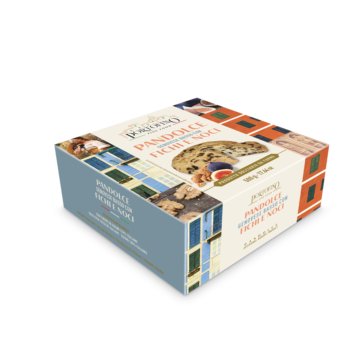 PANDOLCE GENOVESE FICHI e NOCI basso 500g