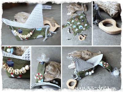 Sensoknistertuch, Fühltuch, Knistertuch mit Namen, Segli