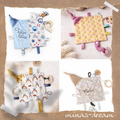 Sensoknistertücher, Knistertücher personalisiert mit Namen, Kundendesign