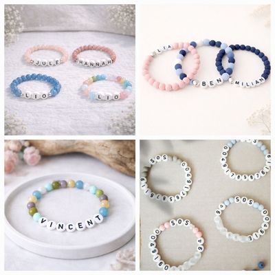 Personalisierte Armbänder für Kinder - Kinderarmbänder mit Namen - SOS-Armbänder