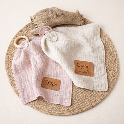 Schnuffeltuch, Schnullertuch, Schmusetuch, Musselintuch personalisiert mit Namen Schnuffeltuch, Schnullertuch, Schmusetuch, Musselintuch personalisiert mit Namen