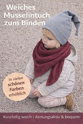 Großes Dreieckstuch aus Musselin zum Binden | Halstuch für Kinder | personalisierbar Großes Dreieckstuch aus Musselin zum Binden | Halstuch für Kinder | personalisierbar