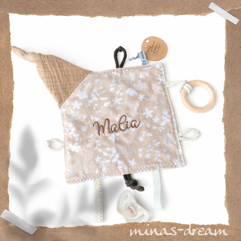 Sensoknistertuch, Fühltuch, Knistertuch mit Namen NATURA II Sensoknistertuch, Fühltuch, Knistertuch mit Namen NATURA II