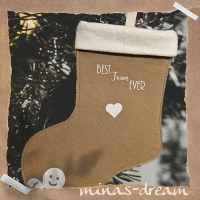 XXL Weihnachtsstrumpf, Weihnachtsstiefel, Nikolausstiefel, einzigartige Geschenkverpackung für Teams, personalisierbar