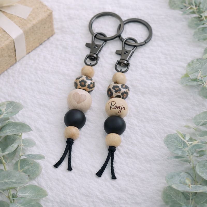 Personalisierter Schlüsselanhänger, Rucksackanhänger in Leo für Mama, Frauen, Unisex Personalisierter Schlüsselanhänger, Rucksackanhänger in Leo für Mama, Frauen, Unisex