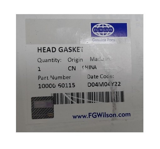 FG WILSON HEAD GASKET 10000-60115 / T408652
