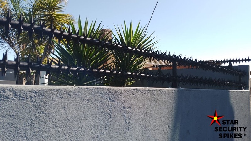 DIY Wall Spikes :10m Double Row Complete Kit Black: Flat wall