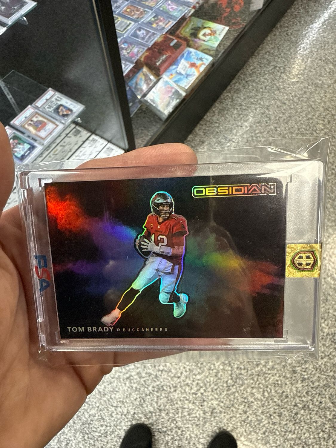 2022 Panini Obsidian Tom Brady Black Color Blast