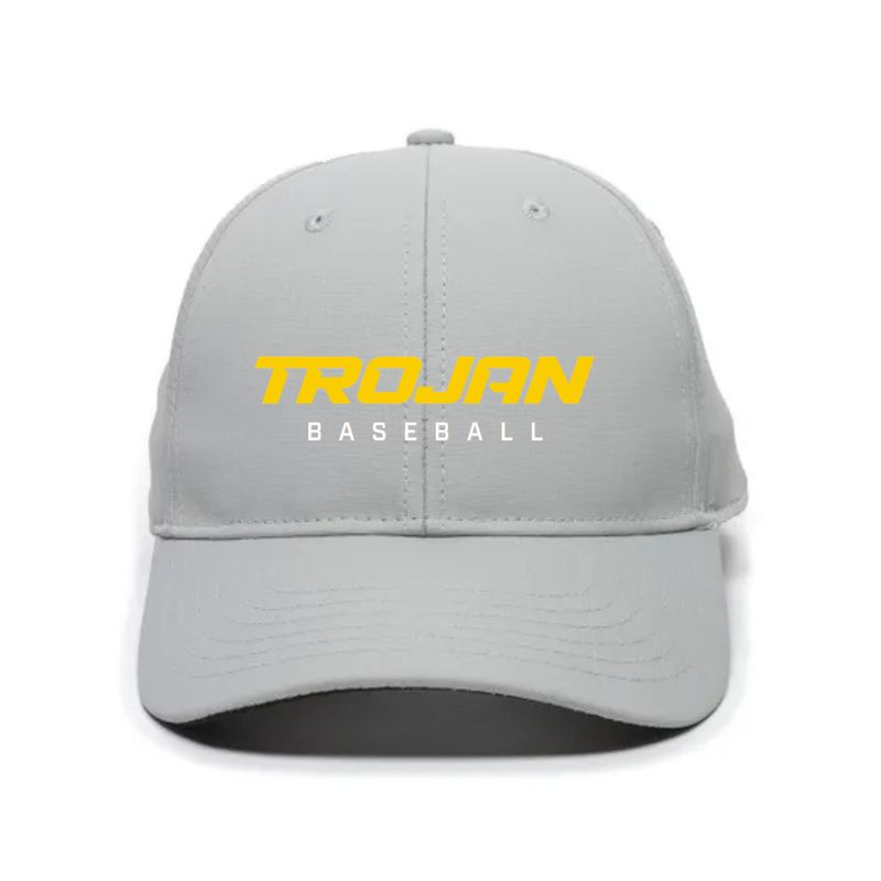 Grey Trojan Baseball Hat