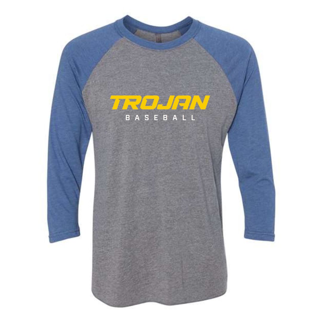 Royal and Grey Raglan T-Shirt