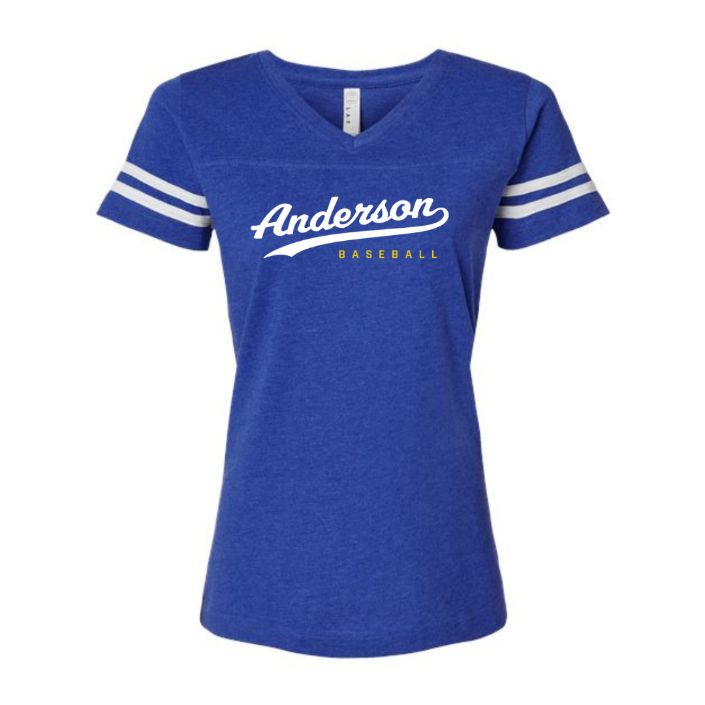 Women's short-sleeved, v-neck t-shirt