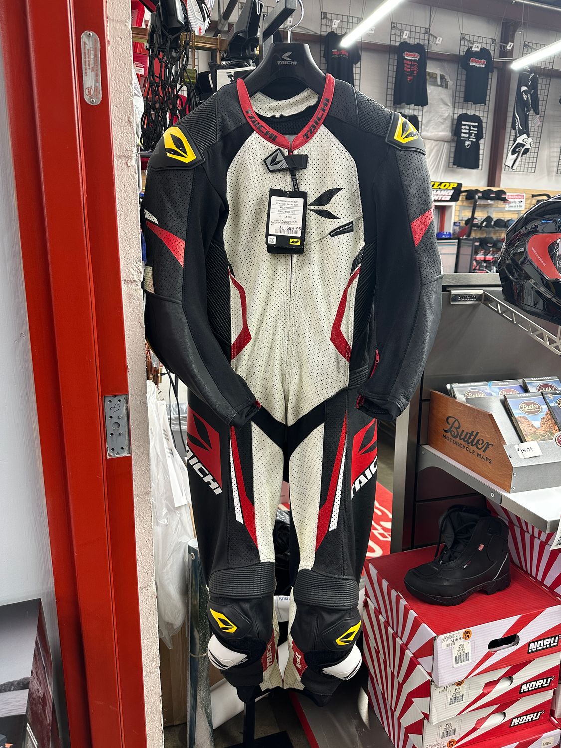 Taichi  GP-WRX R307 Racing Suit Black/White/Red (US 42/EU 52)