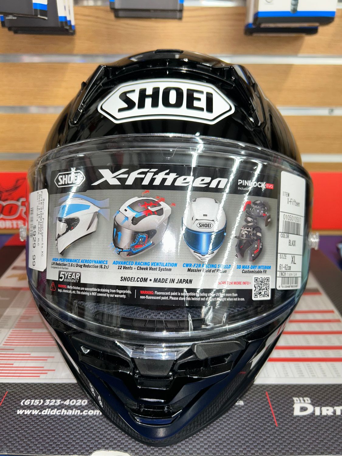 Shoei X-Fifteen Black XL