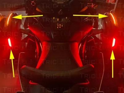 Sequential Front Fenders LED Amber & Red (Sypders 2020+ RT Series) Sequential Front Fenders LED Amber & Red (Sypders 2020+ RT Series)