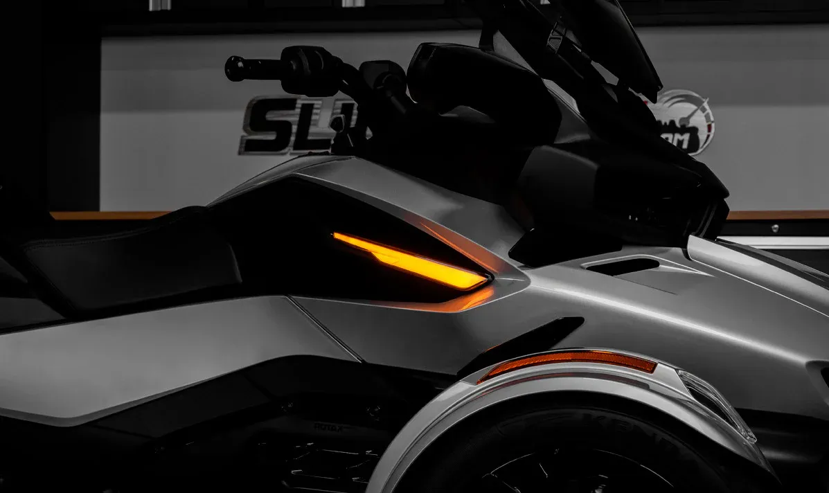 TricFLAREZ Amber LED (Side) Markers with Sequential Turn Signals for Spyder RT (2020+) (Set of 2)