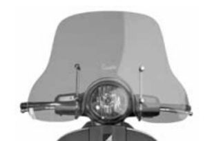 Vespa Medium Height Windshield --Clear