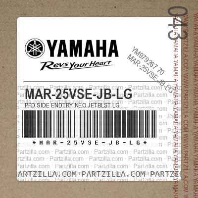 YAMAHA OEM PFD SIDE ENDTRY NEO JETBLST LG