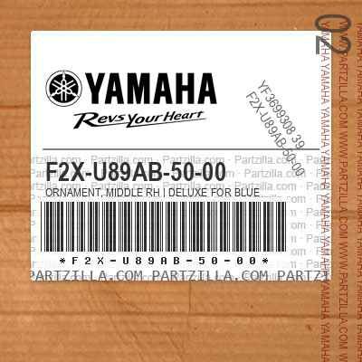YAMAHA OEM ORNAMENT, MIDDLE RH DELUXE FOR BLUE YAMAHA OEM ORNAMENT, MIDDLE RH DELUXE FOR BLUE