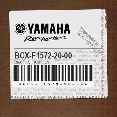 YAMAHA OEM GRAPHIC, FRONT FEN YAMAHA OEM GRAPHIC, FRONT FEN