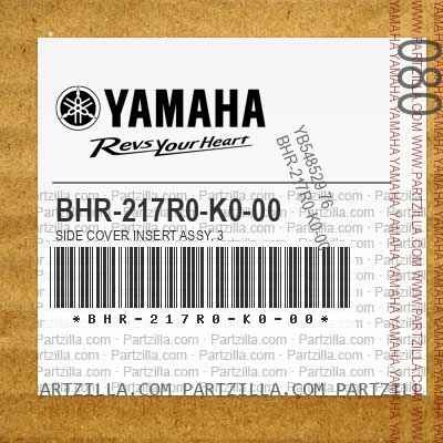 YAMAHA OEM SIDE COVER INSERT ASSY. 3 YAMAHA OEM SIDE COVER INSERT ASSY. 3