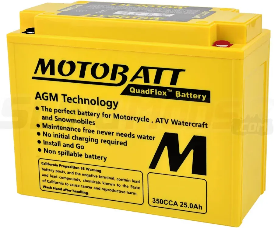 MotoBatt MBTX24U 25Ah PowerSports Battery
