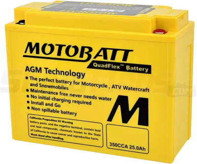 MotoBatt MBTX24U 25Ah PowerSports Battery