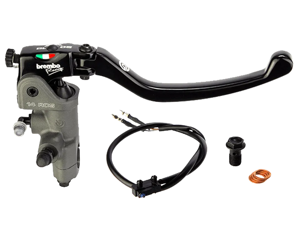 Brembo 14 RCS Brake Master Cylinder w/ Folding Lever (for 7/8" Bar)
