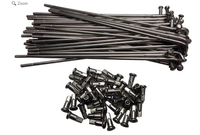 SPOKES WITH NIPPLES SET 19 INC SPOKES WITH NIPPLES SET 19 INC