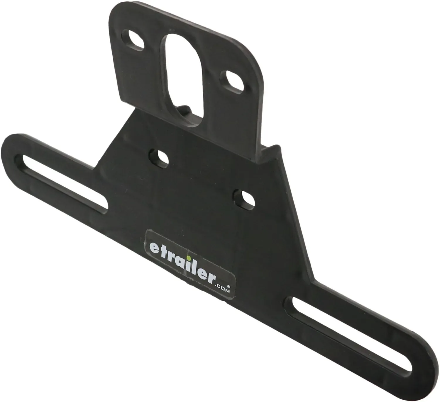 Trailer License Plate Mount Bracket, Angled, Rust Proof Polymer - Black Trailer License Plate Mount Bracket, Angled, Rust Proof Polymer - Black