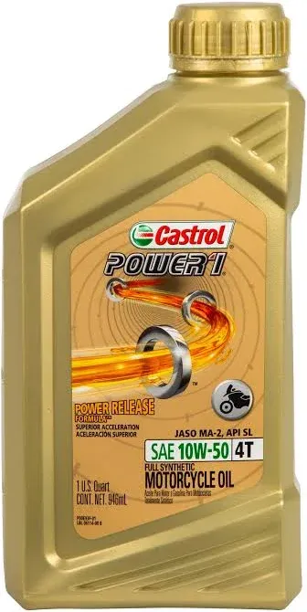 10W50 OIL CASTROL POWER 1 4T SYNTHETIC