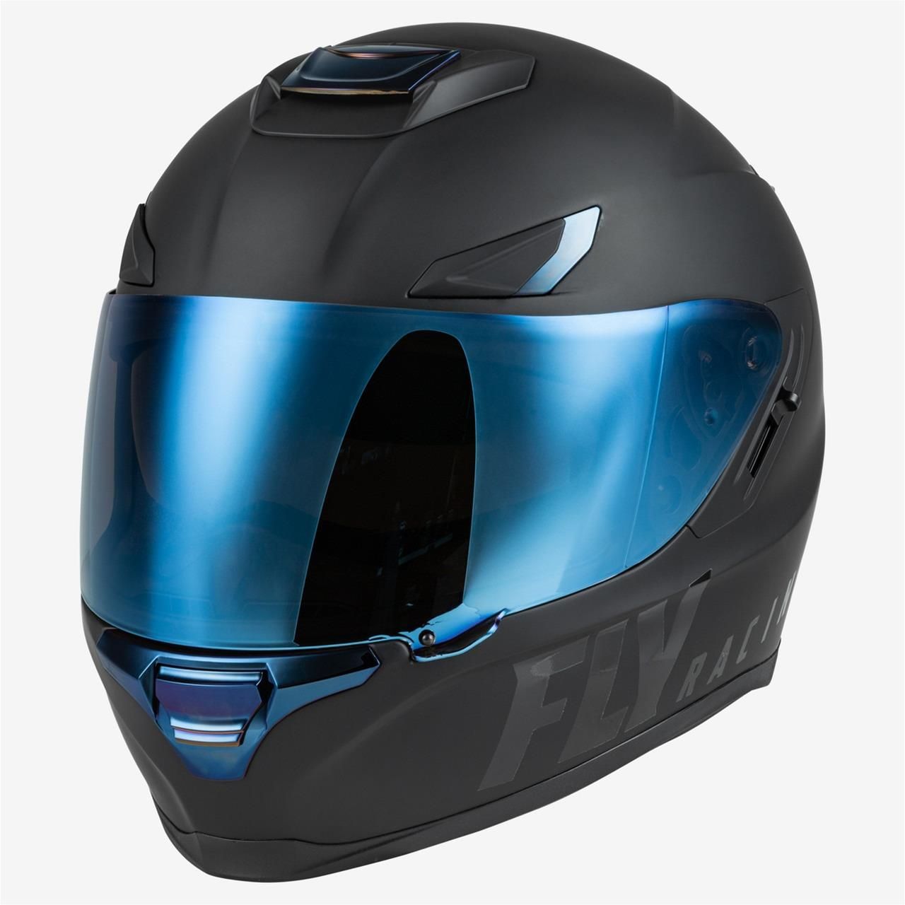 SENTINEL RECON HELMET MATTE BLACK/BLUE CHROME XL