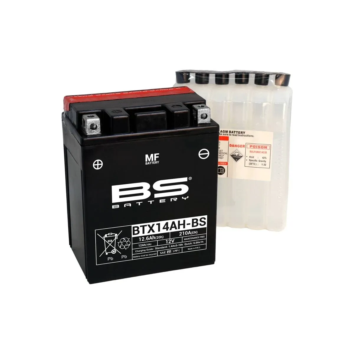BTX14AH-BS BATTERY
