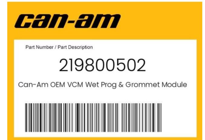 MOD VCM WET PROG & GROMMET KIT MOD VCM WET PROG & GROMMET KIT