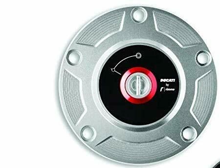 PANIGALE V2 TANK CAP RIZOMA SILVER