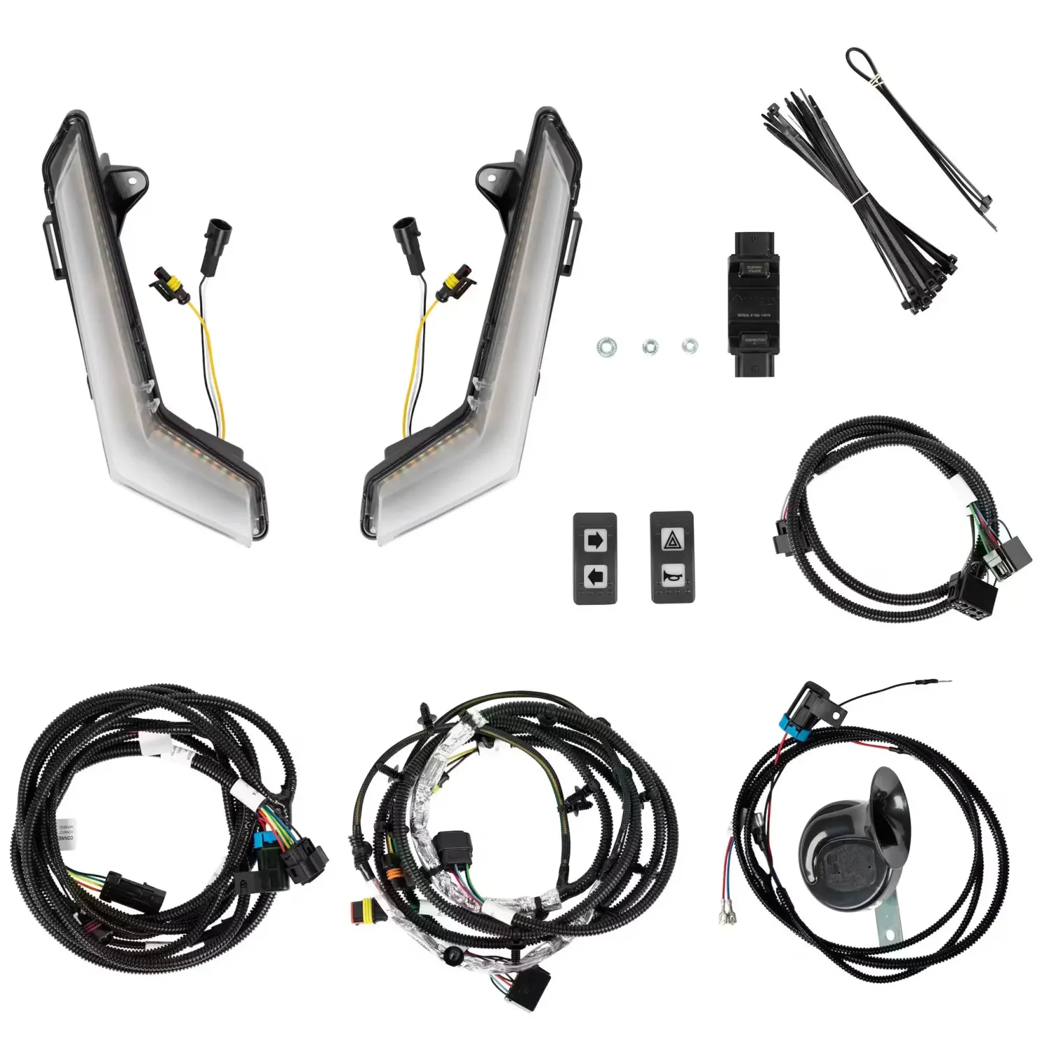 TURN SIGNAL KIT - 6X6 DEFENDER/LIMITED 6X6 2020 TO 2025 * 4-DOOR * HORN/HAZARD COMBO * GHOST LIGHTS TURN SIGNAL KIT - 6X6 DEFENDER/LIMITED 6X6 2020 TO 2025 * 4-DOOR * HORN/HAZARD COMBO * GHOST LIGHTS
