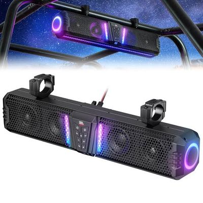 KEMIMOTO Midnight Sound Bar for Boats with 1”-2” Roll Bar - 26 INCH
