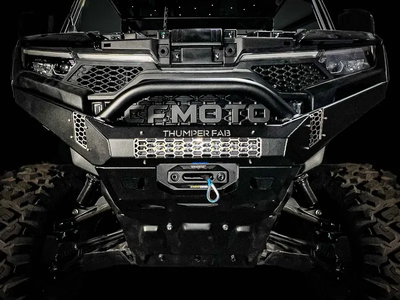 TF280501 | CF MOTO UFORCE U10 PRO FRONT BUMPER WITH LIGHT KIT - BLACK