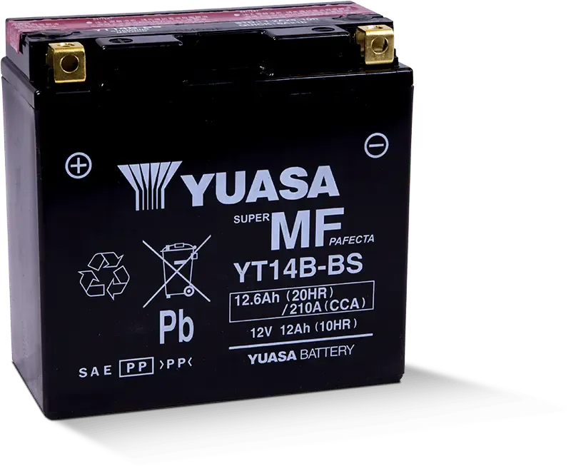 YT14B-BS YUASA MAINTENANCE FREE BATTERY