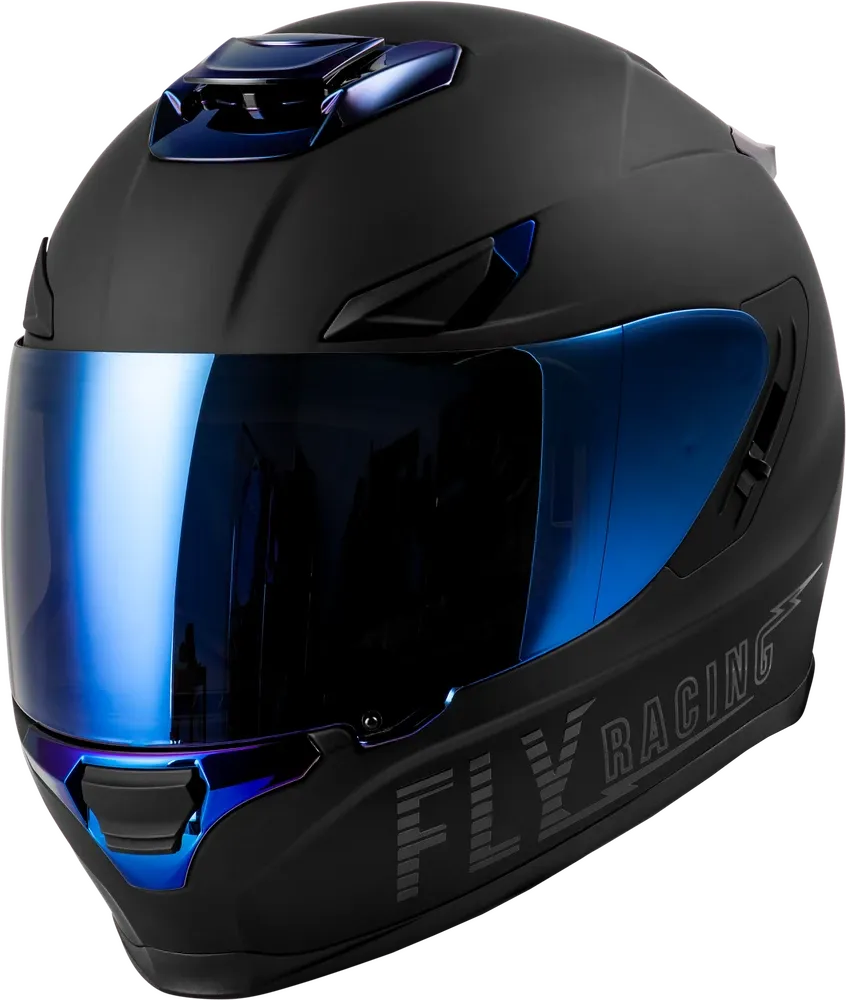 SENTINEL RECON HELMET MATTE BLACK/BLUE CHROME SM SENTINEL RECON HELMET MATTE BLACK/BLUE CHROME SM