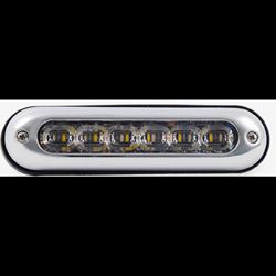 mpower 4" Fascia Light w/ Quick Mount, 18" hard wire w/ sync option, SAE Class 1 & CA Title 13, 9-32 Vdc, Black Housing, 6 LED, Single Color - Amber mpower 4" Fascia Light w/ Quick Mount, 18" hard wire w/ sync option, SAE Class 1 & CA Title 13, 9-32 Vdc, Black Housing, 6 LED, Single Color - Amber