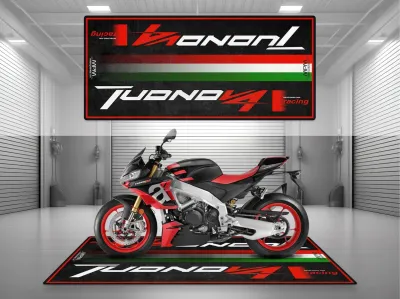 Motorcycle Mat for Aprilia Tuono V4 - STANDARD / SMALL Motorcycle Mat for Aprilia Tuono V4 - STANDARD / SMALL