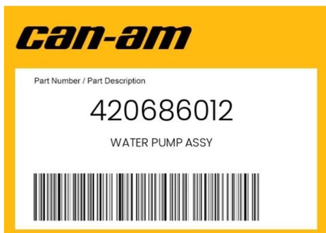 WATER PUMP ASS Y
