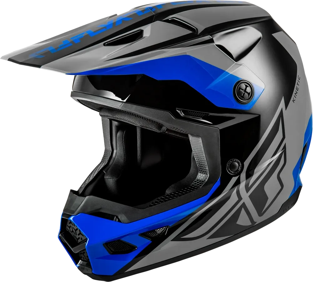 HELMET - KINETIC CREST - GREY/BLACK/BLUE - MD