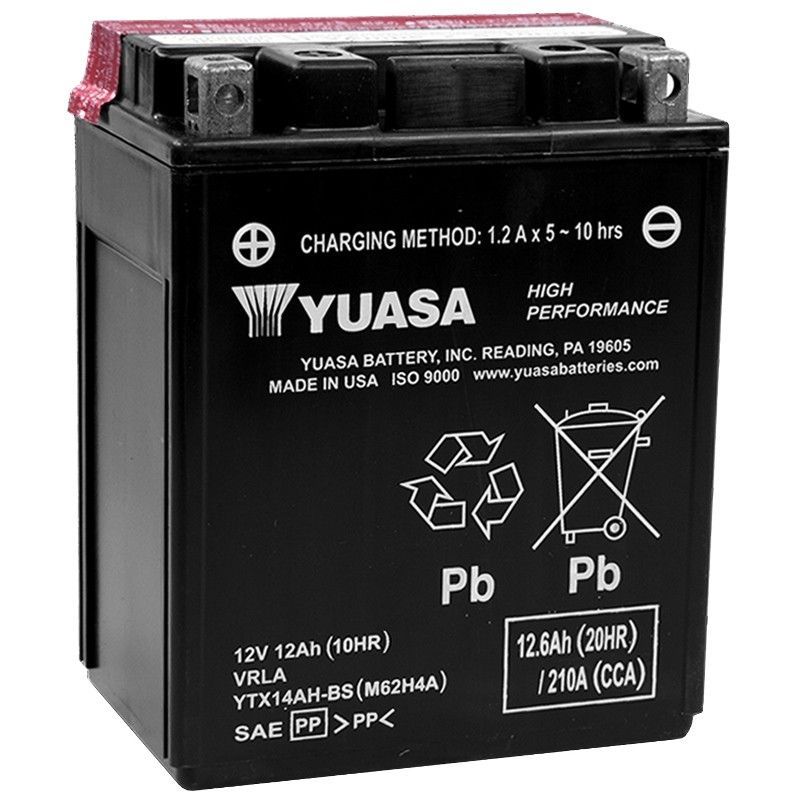 YTX14AH-BS YUASA BATTERY MAINTENANCE FREE YTX14AH-BS YUASA BATTERY MAINTENANCE FREE