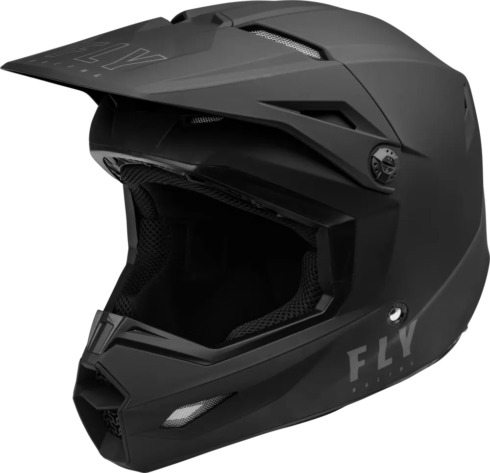 HELMET YOUTH - FLY KINETIC LITE - SOLID MATTE BLACK - YL